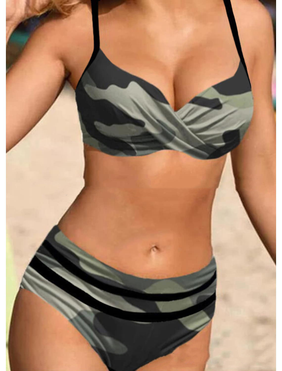 Stylish Two-piece High-waisted Bikini Woman - MediaEclat.store