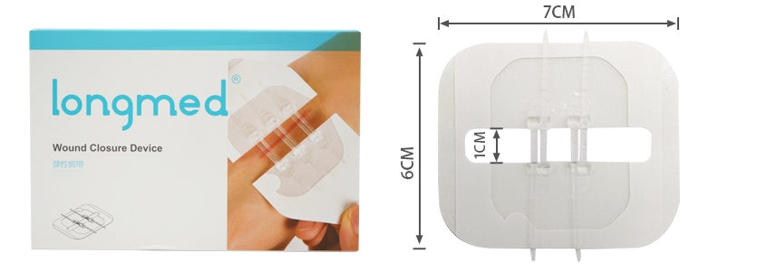 Zipper bandage wound suture patch