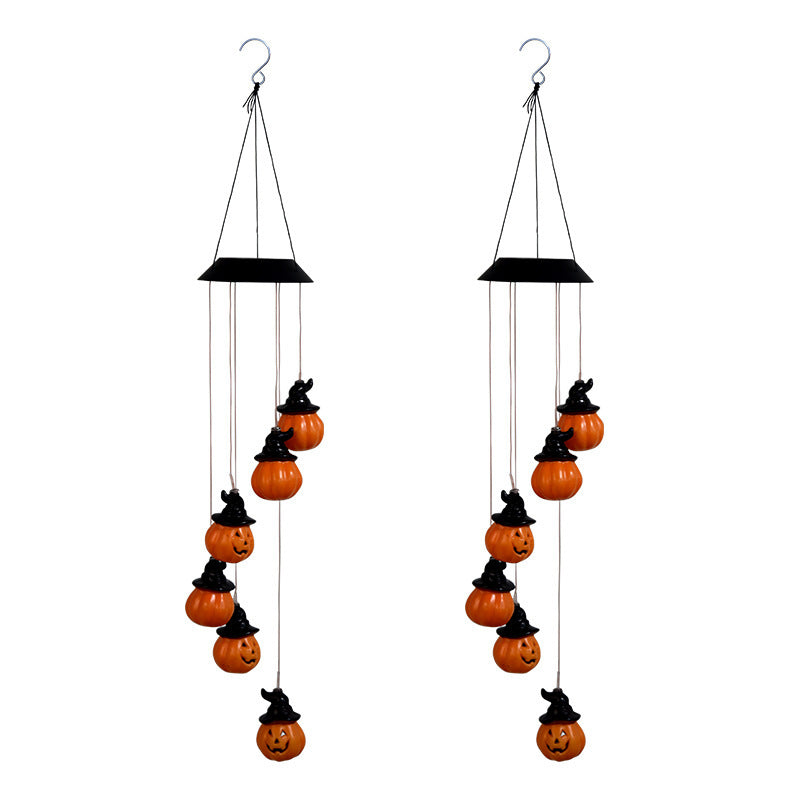 LED solar energy Halloween wind chime lamp