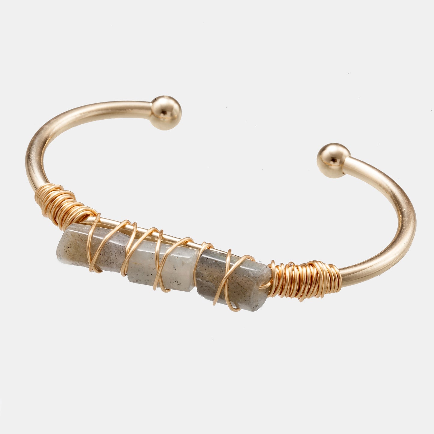 Winding Crystal Gold-plated Crystal Bracelet