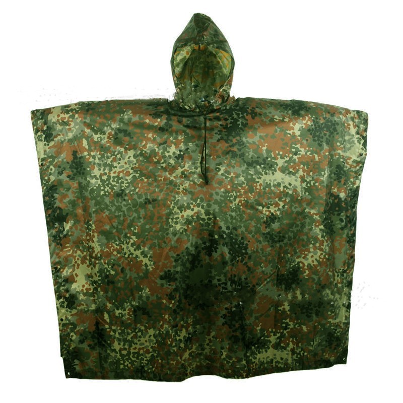 Multifunctional Portable Poncho Camouflage Raincoat