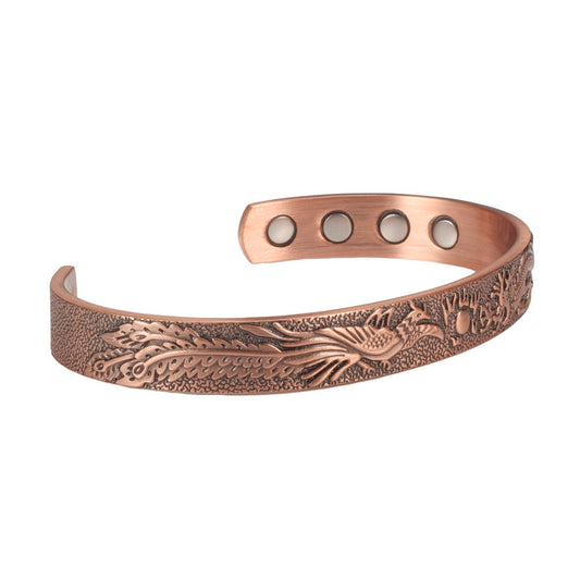 Clan style red copper bracelet