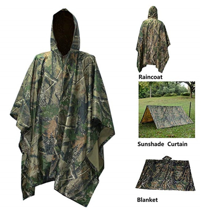 Multifunctional three-in-one one-piece poncho