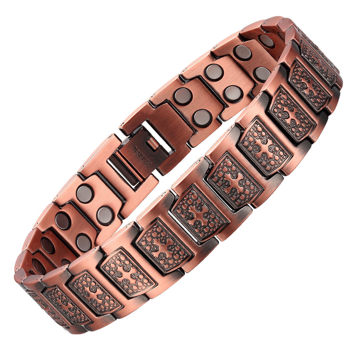 Vintage European And American Magnet Energy Bracelet Men's Copper Bracelet