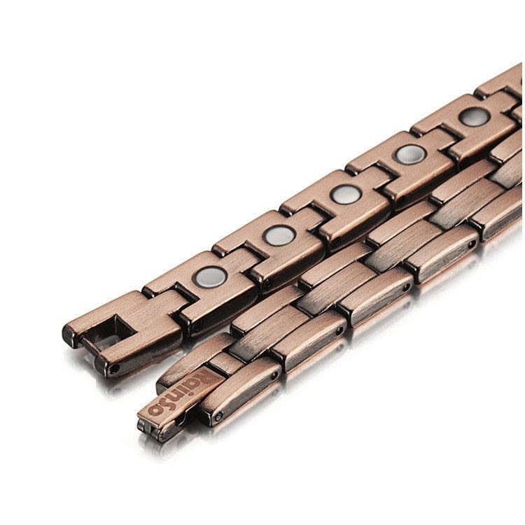 Copper full magnetic health men's bracelet