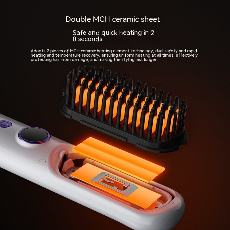 Straight Comb For Curling Or Straightening Straight Device Hair