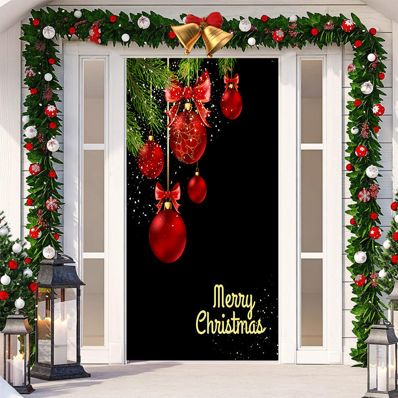 Christmas Festival Door Set Decorative Cloth