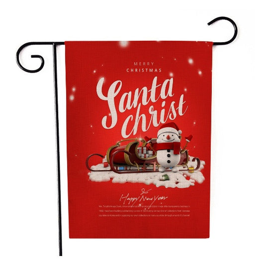 Santa Claus Garden Flag Christmas Decorations