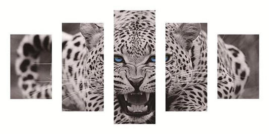 XXL Diamond Painting - Multi-Bild Leopard