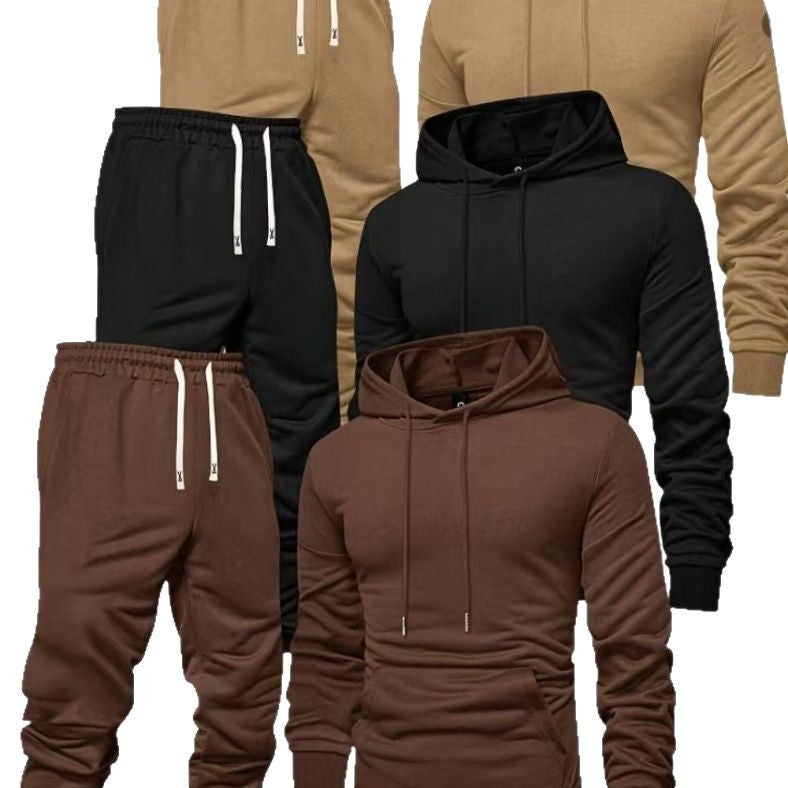 Light Board All-matching Hooded Sweatshirt And Sweatpants Leisure Sports Suit