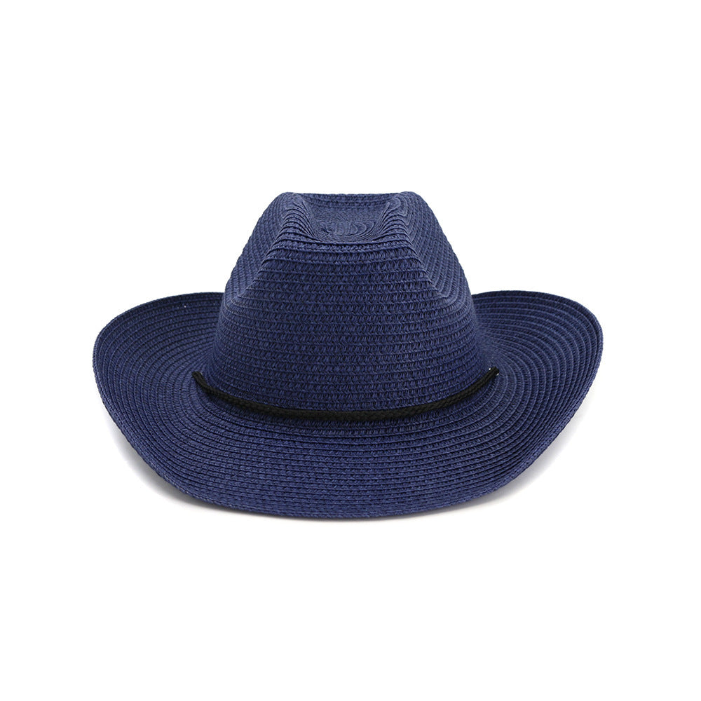 Shade Outdoor Beach Big Brim Cowboy Straw Hat