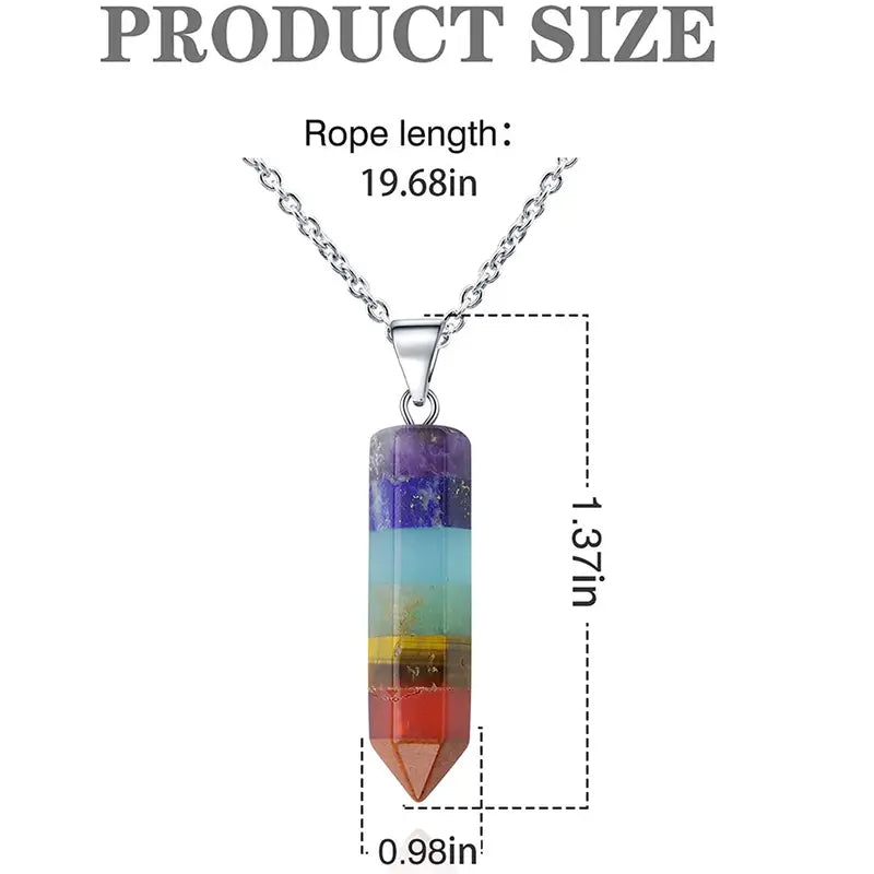 7 Chakra Gemstone Healing Pendant ~ Unisex - MediaEclat.store