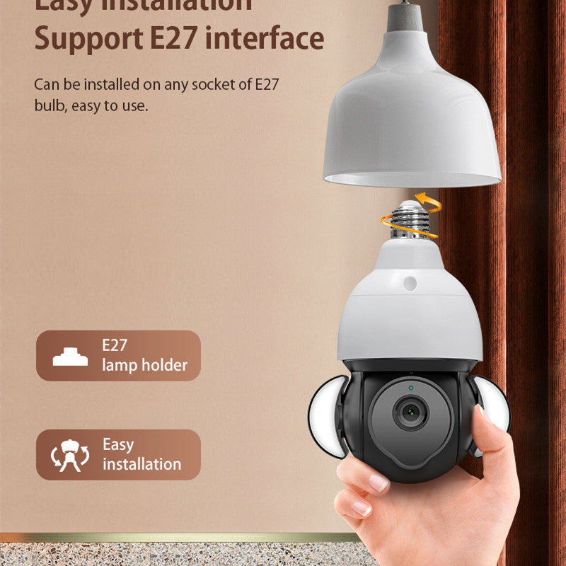 Bulb Graffiti Camera HD 5MP Monitoring