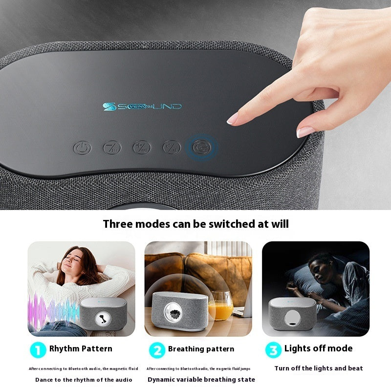 Magnetic Fluid Wireless Charger Bluetooth Stereo 3D Surround Bass Desktop Computer Desktop Speaker