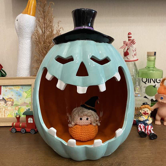 Christmas Ceramic Pumpkin Ornaments Ghost Festival Skull And Crossbones Event Atmosphere Decorations