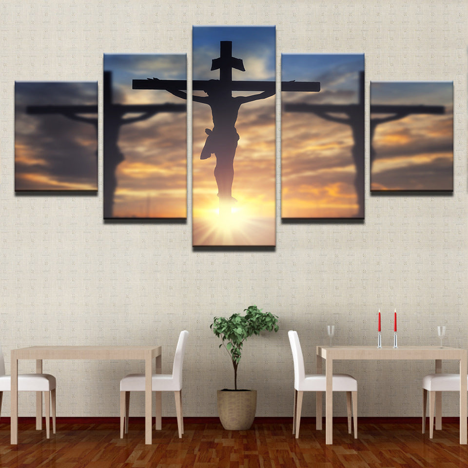 5 Abstract Paintings Of Jesus Christ At Home
