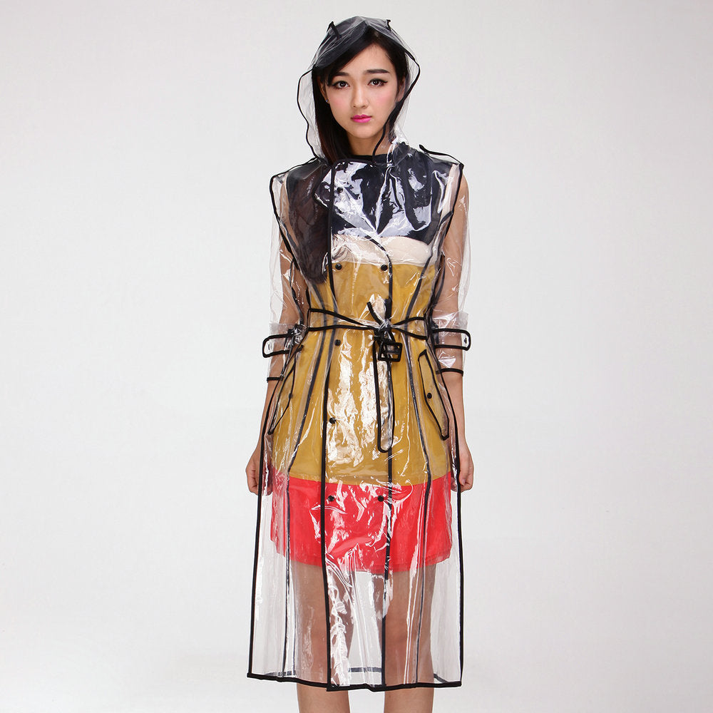 EVA Covered Transparent Belt Photography Poncho