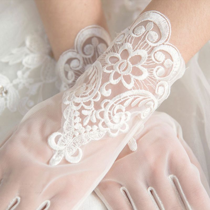 Sunscreen lace gloves