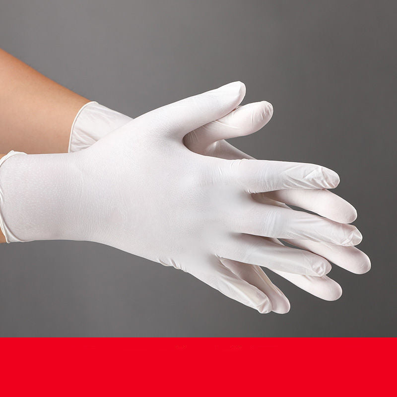 Simple Solid Colour Disposable Rubber Gloves For Home Use