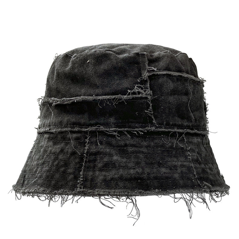 Japanese Style Washed Stitching Frayed Fisherman Hat