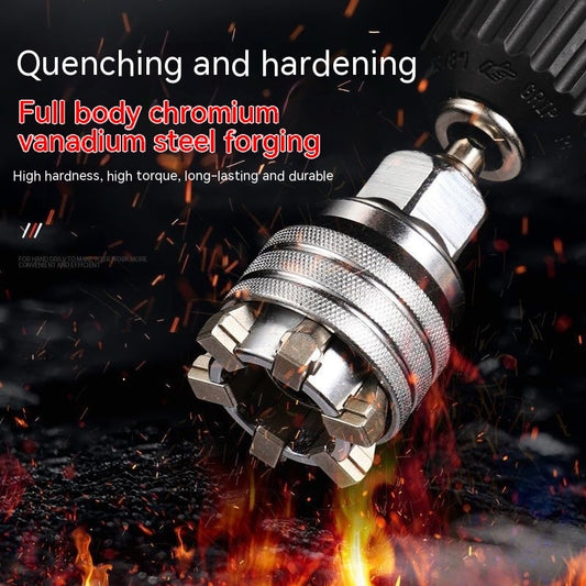 Universal Sleeve Wrench Head Multifunctional Electric Hand Drill Socket Wrench Adjustable Universal Sleeve Head Allen Wrench