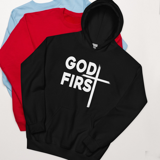 Christian God First Unisex Hoodie