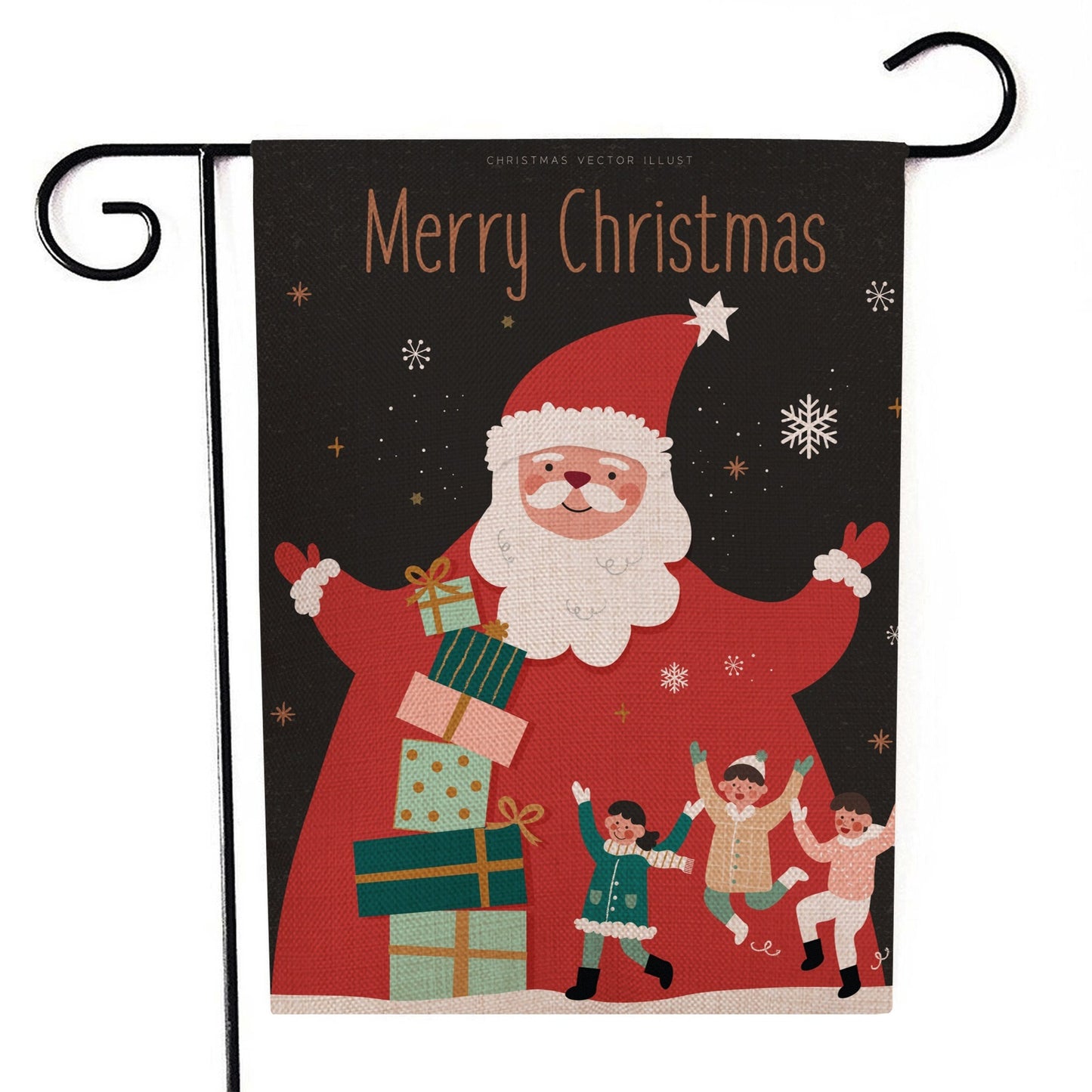 Santa Claus Garden Flag Christmas Decorations