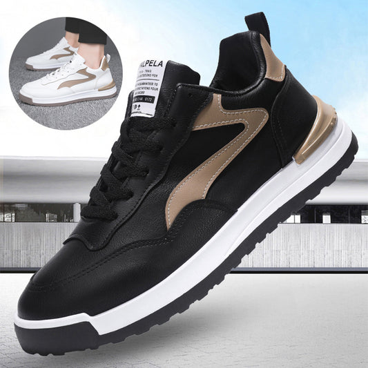 Trendy Lace-up Sneakers Casual Shoes Men's Fashion Versatile Round-toe Flat-soled Outdoor Casual Walking Running Shoes Students - MediaEclat.store