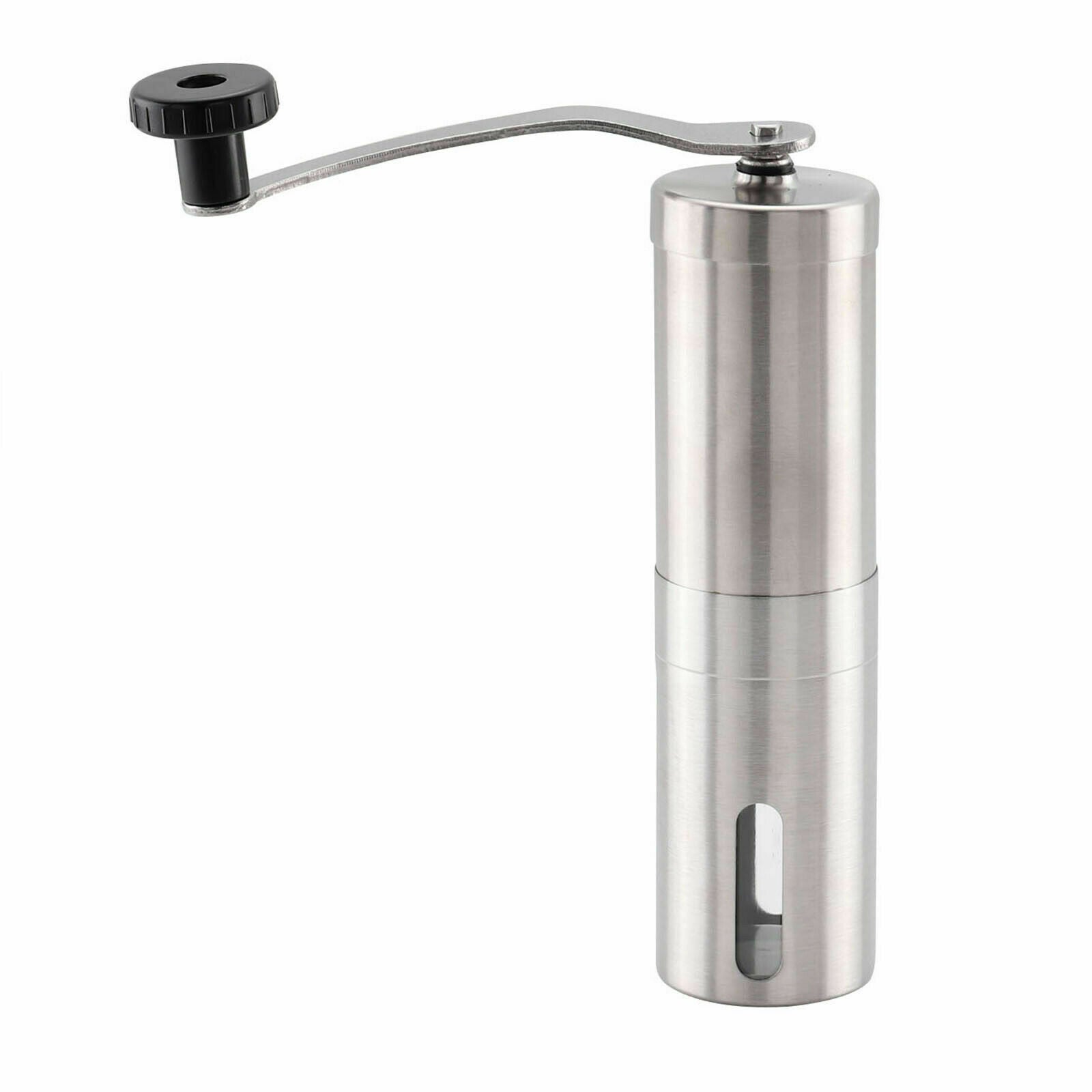 Home Portable Manual Coffee Grinder Stainless Steel with Ceramic Burr Bean Mill - MediaEclat.store