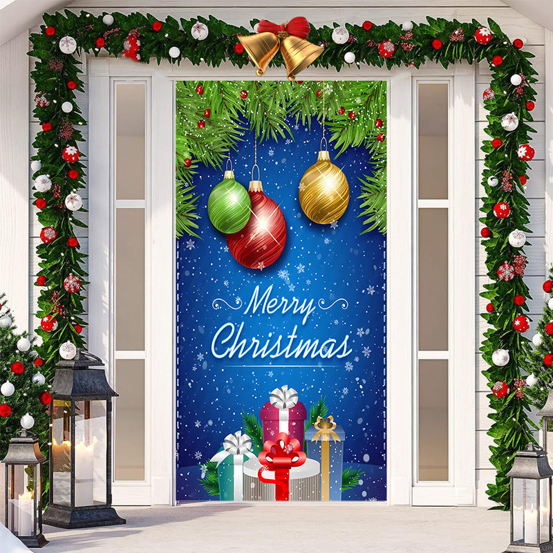 Christmas Festival Door Set Decorative Cloth