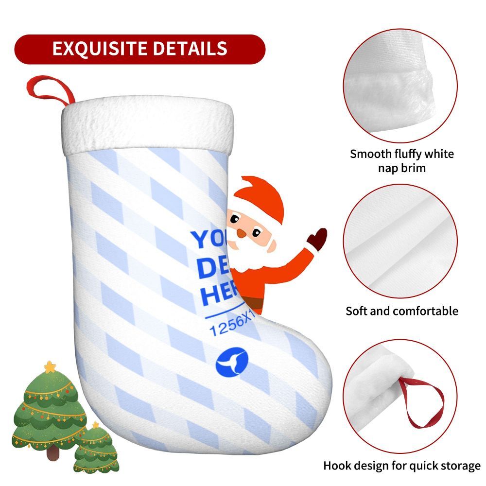 Double Sided Design Christmas Decorative Socks