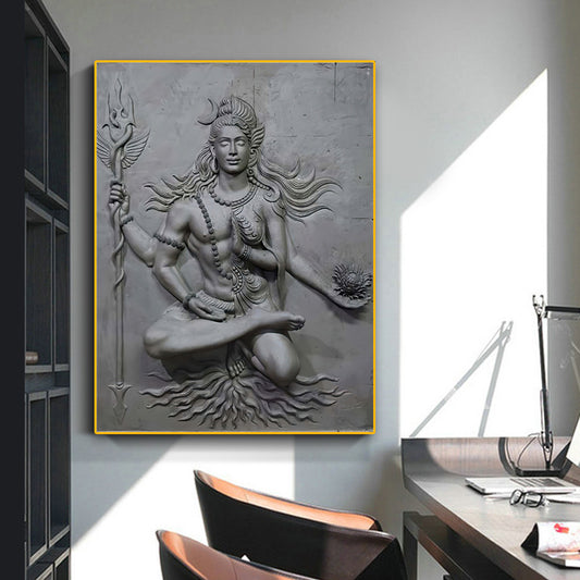 Statue Of Faith Carving Posters And Hanging Paintings Canvas Frameless