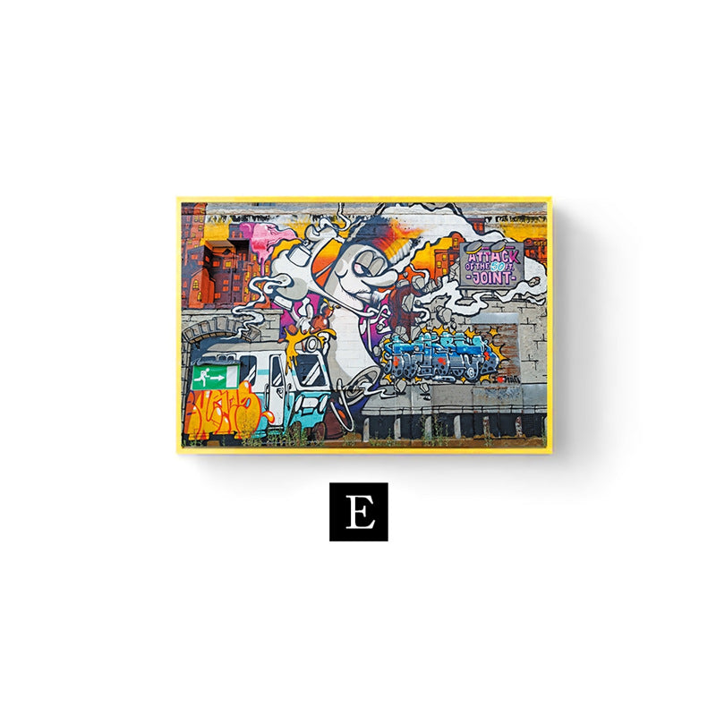 Street Graffiti Art Picture Abstract Cloth Painting