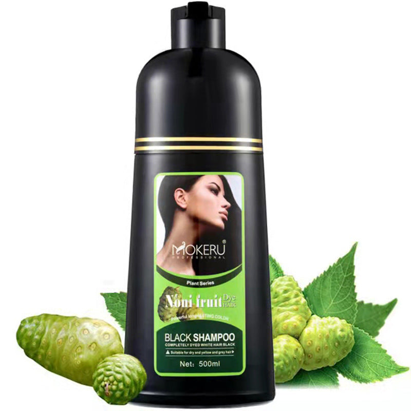 Organic Natural Fast Hair Dye Only 5 Minutes Noni Plant Black Hair Color Dye Shampoo