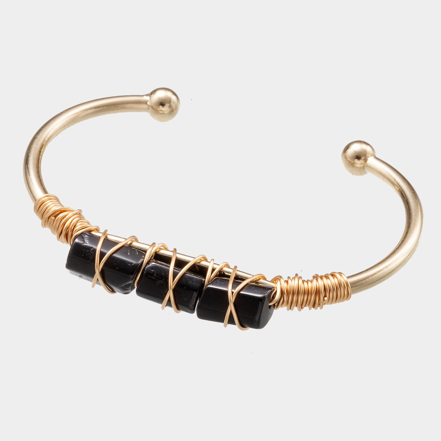 Winding Crystal Gold-plated Crystal Bracelet