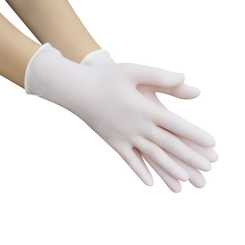 Simple Solid Colour Disposable Rubber Gloves For Home Use