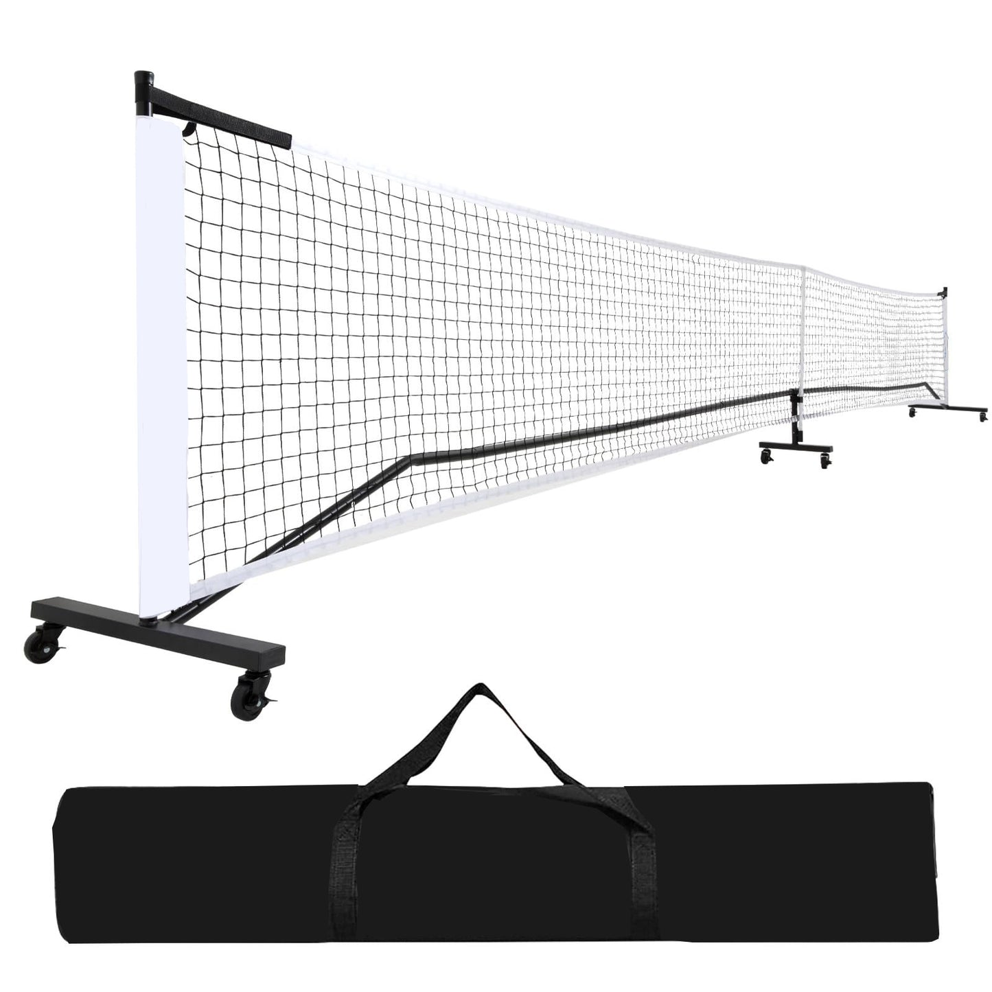 Iron Pipe Pickleball Net Outdoor Tennis Six-wheel Portable