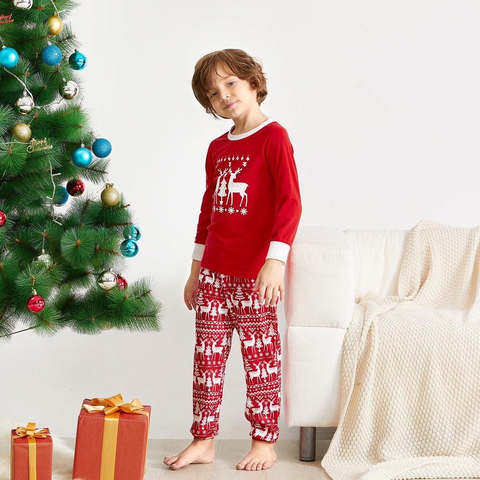 Printed Parent Child Home Service Set Pajamas - MediaEclat.store