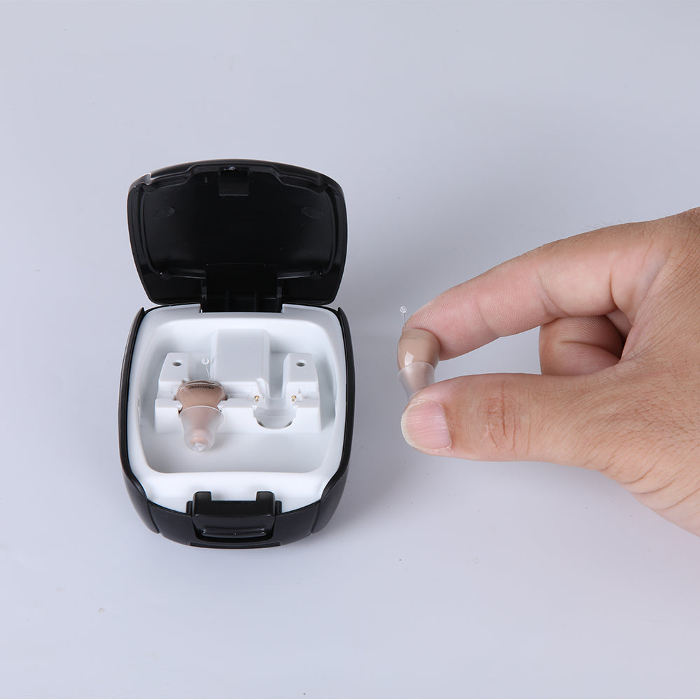 Rechargeable Hearing Aid CIC In-Ear Sound Amplifier Accessories