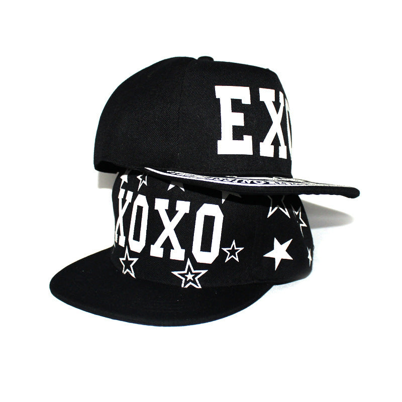 luminous hip-hop EXO black hip hop hat