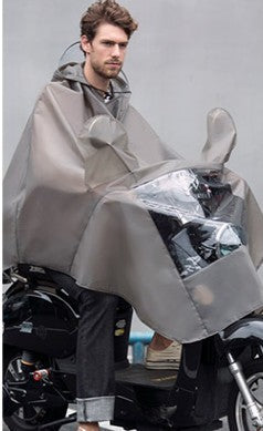 Soft, Transparent, Stylish, Electric Bike Riding Poncho, Big Brim, Waterproof For Men And Women