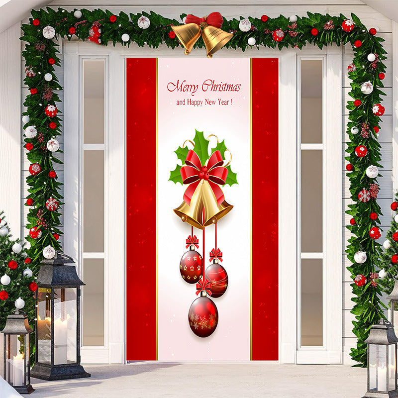 Christmas Festival Door Set Decorative Cloth