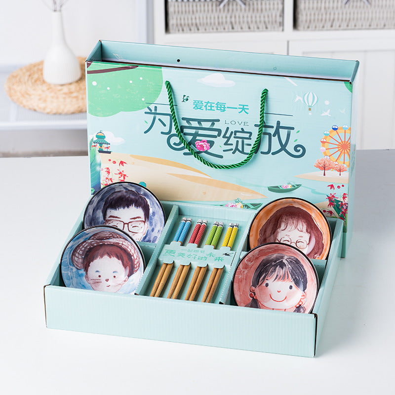 Gift Cartoon Tableware Tableware Gift Box Set