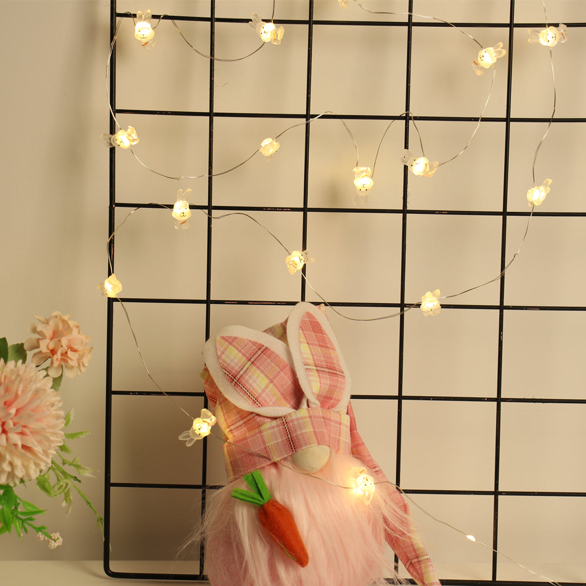 Easter LED Bunny String Lights Easter Decoration For Home Carrot Rabbit Fairy Light Supplies Happy Easter Gifts Party Favor - MediaEclat.store