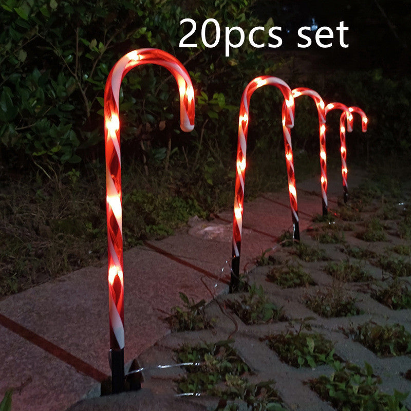 Solar Powered Cane String Lights Christmas Home Decor