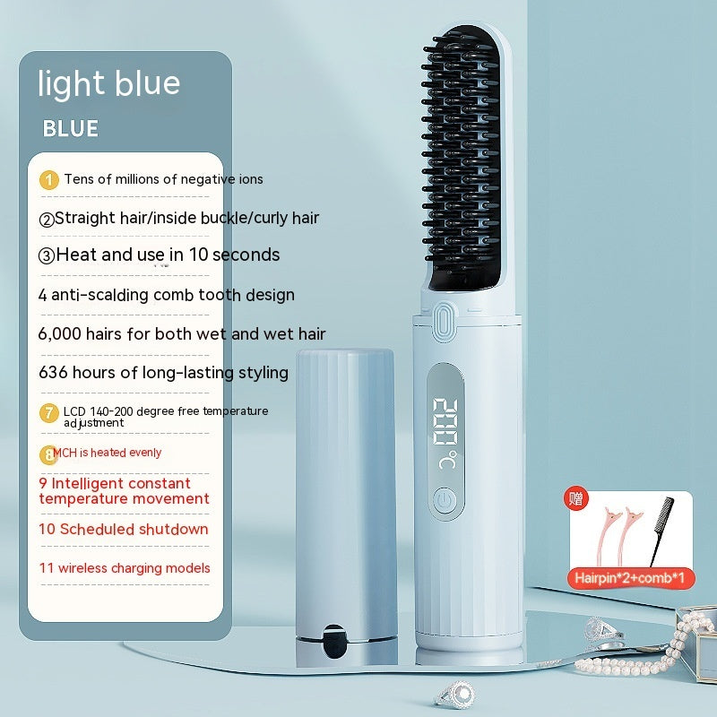 Charging Wireless Straight Portable Mini Non-hurt Power Generation Comb