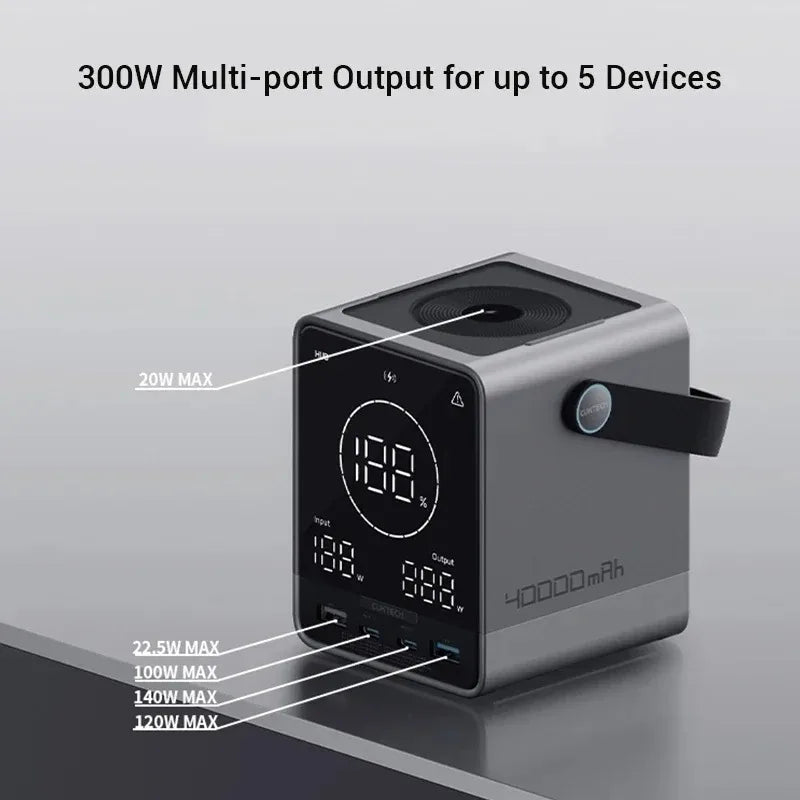 No.30 Power Bank 40000mAh P01CT 300W Output 140W 2-Way USB C Fast Charging For CUKTECH Macbook Pro iPhone 14 Xiaomi ZMI Outdoor