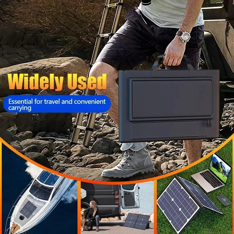 Foldable Solar Panel Kit 1000W Complete Camping Solar Power Station Portable Generator Charger 18V for Car Boat Caravan Camping