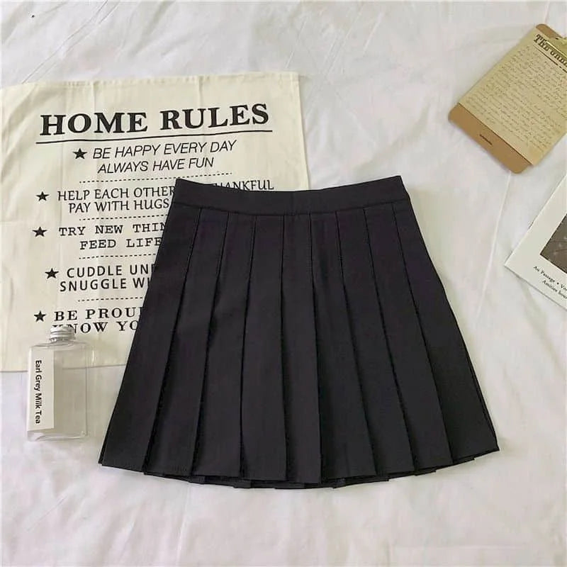School Girl Uniform Two-piece College Style Pleated Skirt Suits Women's Suits Summer Loose Shirt Female Student Korean Uniform