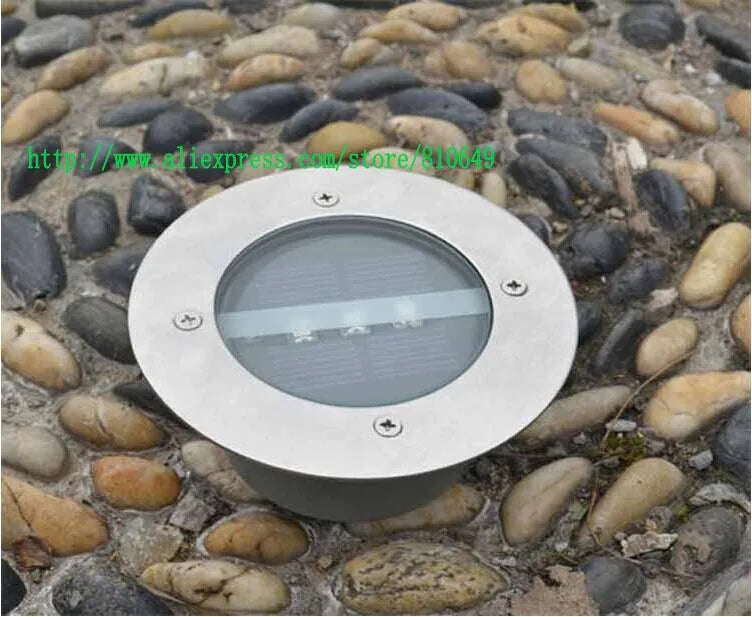 Solar Lawn Lamp Villa Lights Streetlight IP67 Stainless Steel Aluminum Outdoor Underground Light Buried Lamps Warm/Cold White